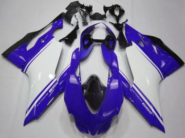 Wholesale 2011-2014 Ducati 1199 Motorcycle Fairings - Glossy Blue White Black Canada