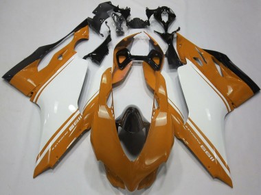 Wholesale 2011-2014 Ducati 1199 Motorcycle Fairings - Brown White Black Canada