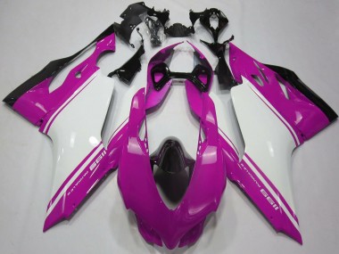 Wholesale 2011-2014 Ducati 1199 Motorcycle Fairings - Pink White Black Canada