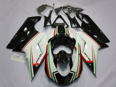 Wholesale 2007-2014 Ducati 848 Motorcycle Fairings - White Red Green Glossy Black Canada