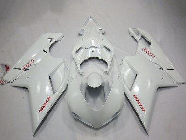 Wholesale 2007-2014 Ducati 1098 Motorcycle Fairings - White Corse Canada