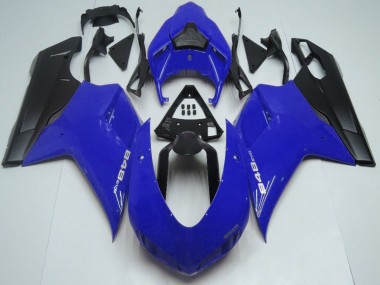 Wholesale 2007-2014 Ducati 848 Motorcycle Fairings - Blue Matte Black Canada