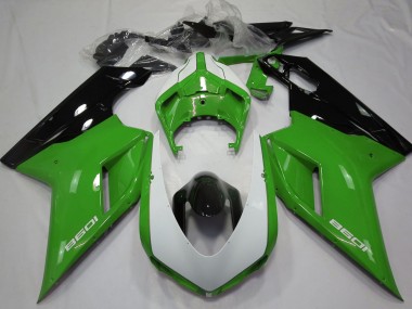Wholesale 2007-2014 Ducati 1098 Motorcycle Fairings - Green Black White Canada