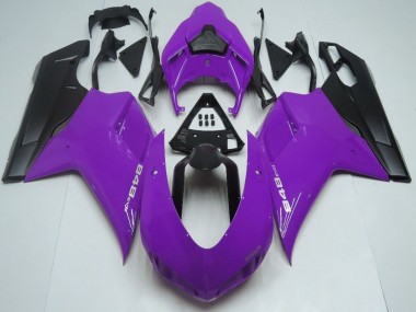 Wholesale 2007-2014 Ducati 848 Motorcycle Fairings - Purple Matte Black Canada