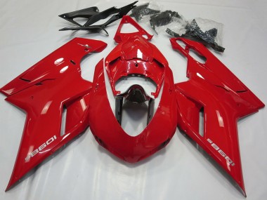 Wholesale 2007-2014 Ducati 1098 Motorcycle Fairings - Glossy Red Glossy Black Canada