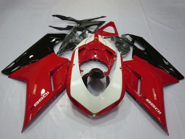 Wholesale 2007-2014 Ducati 1098 Motorcycle Fairings - Glossy Red White Glossy Black Canada