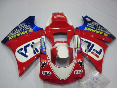 Wholesale 1993-2005 Ducati 748 916 996 998 Motorcycle Fairings - White Red Blue Fila Canada