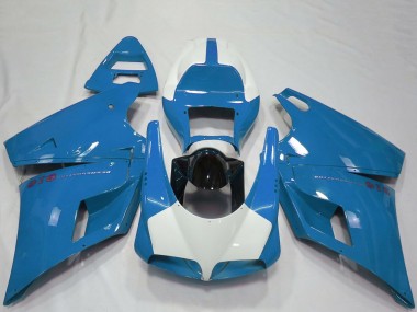 Wholesale 1993-2005 Ducati 916 Motorcycle Fairings - Light Blue Glossy Black Canada