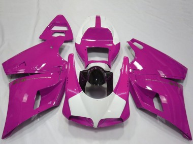 Wholesale 1993-2005 Ducati 916 Motorcycle Fairings - Pink White Glossy Black Performance Canada