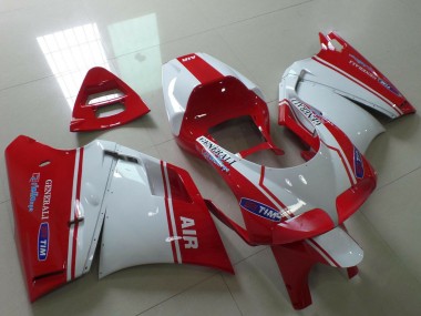 Wholesale 1993-2005 Ducati 748 916 996 998 Motorcycle Fairings - White Red Air Generali Tim Canada