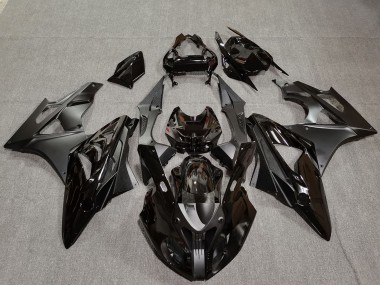 Wholesale 2009-2014 BMW S1000RR Motorcycle Fairings - Glossy Black Matte Black Carbon Fiber Canada