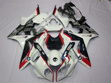 Wholesale 2009-2014 BMW S1000RR Motorcycle Fairing Kits - White Red Glossy Black Canada