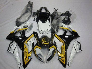 Wholesale 2009-2014 BMW S1000RR Motorcycle Fairings - White Yellow Glossy Black Canada