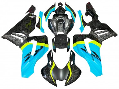 Wholesale 2020-2023 Honda CBR1000RR-R Motorcycle Fairings - Light Blue Yellow Black Forged Carbon Fiber Canada