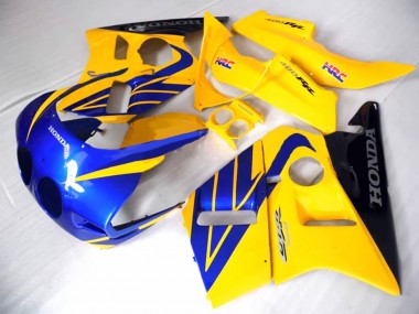 Wholesale 1987-1989 Honda CBR400RR NC23 Motorcycle Fairings - Yellow Blue Glossy Black Canada