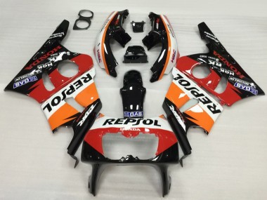 Wholesale 1987-1989 Honda CBR400RR NC23 Motorcycle Fairing - Orange White Red Glossy Black Repsol HRC Canada