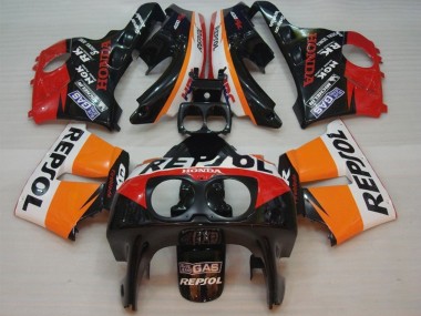 Wholesale 1990-1999 Honda CBR400RR NC29 Motorcycle Fairings - Orange White Red Glossy Black Repsol HRC Canada