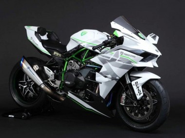 Wholesale 2015-2022 Kawasaki Ninja H2 Motorcycle Fairings - White Silver Green Canada