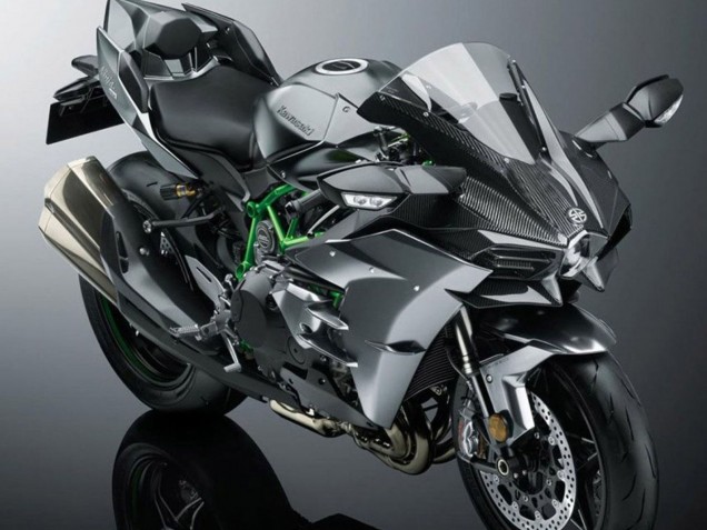 2015-2022 Kawasaki Ninja H2 Motorcycle Fairing - Grey Canada