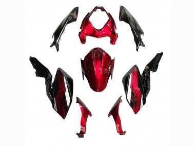 Wholesale 2018-2024 Kawasaki Z400 Motorcycle Fairings - Candy Red Glossy Black Canada