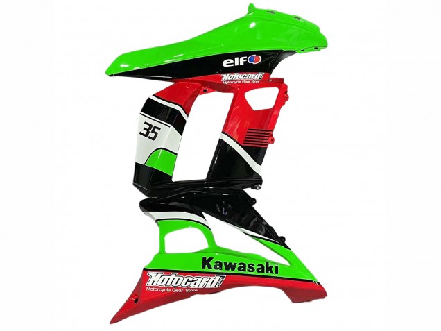 2010-2016 Kawasaki Z1000SX Motorcycle Fairings - Green Red Glossy Black Elf 35 Canada