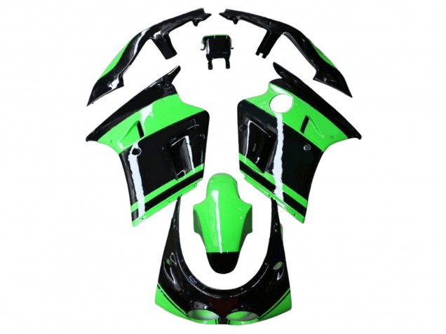 1989-1990 Kawasaki ZXR250 Motorcycle Fairings - Green Glossy Black Canada