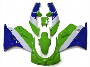 Wholesale 1989-1990 Kawasaki ZXR250 Motorcycle Fairings - Green White Blue Canada