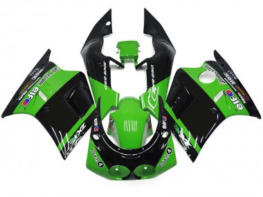 Wholesale 1989-1990 Kawasaki ZXR250 Motorcycle Fairings - Green Glossy Black Elf Touch4 Bridgestone Canada