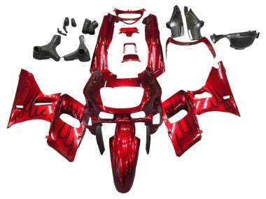 Wholesale 1993-2007 Kawasaki ZZR400 Motorcycle Fairings - Red Black Flame Canada