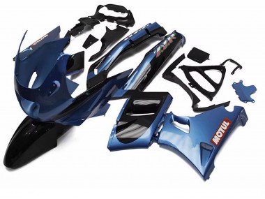 Wholesale 1998-2003 Kawasaki ZZR600 Motorcycle Fairings - Blue Black Red Motul Canada
