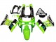 1993-2007 Kawasaki ZZR400 Motorcycle Fairings - Green Glossy Black Blue Monster Elf Touch4 Bridgestone Canada