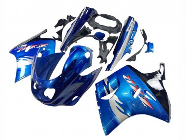Wholesale 1993-2003 Kawasaki ZZR1100 Motorcycle Fairings - Blue Silver Black Canada