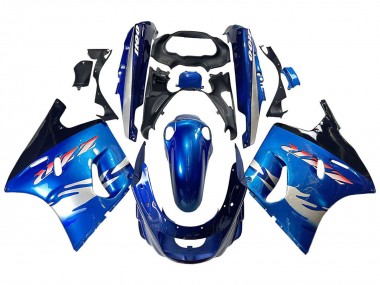Wholesale 1993-2003 Kawasaki ZZR1100 Motorcycle Fairings - Blue Silver Black Canada
