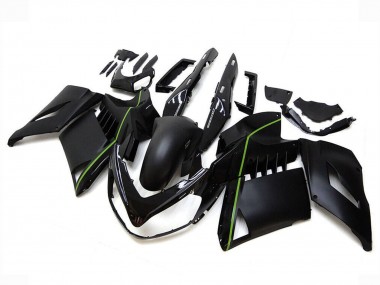 Wholesale 2007-2009 Kawasaki GTR1400/ZG1400 Motorcycle Fairings - Matte Black Green Lines Canada