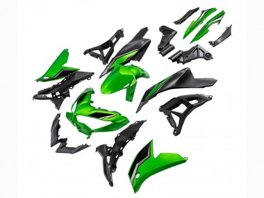 Wholesale 2022-2025 Kawasaki Versys 650 Motorcycle Fairings - Green Glossy Black Canada