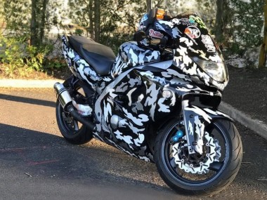 Wholesale 1996-2007 Yamaha YZF600R Thundercat Motorcycle Fairings - Black White Grey Camouflage Canada