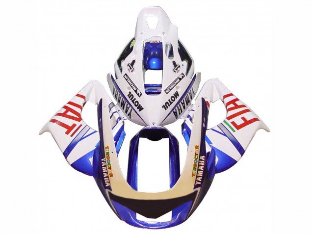 1997-2007 Yamaha YZF 1000R Thunderace Motorcycle Fairings - White Blue Fiat Motul Canada