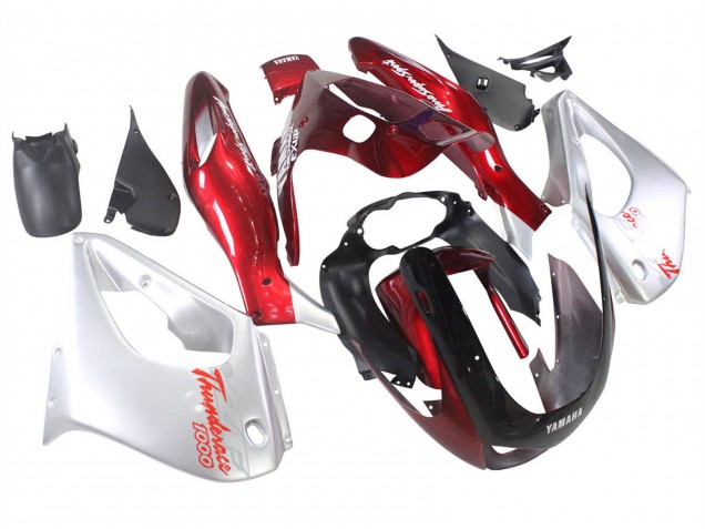 1997-2007 Yamaha YZF 1000R Thunderace Motorcycle Fairings - Red Silver Thunderace Canada