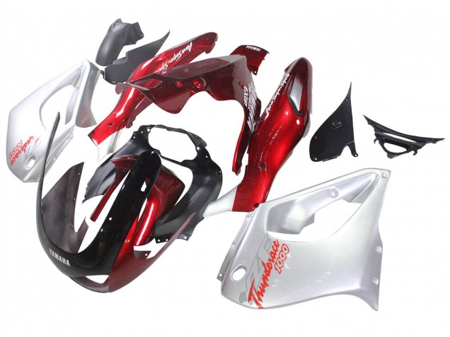 1997-2007 Yamaha YZF 1000R Thunderace Motorcycle Fairings - Red Silver Thunderace Canada