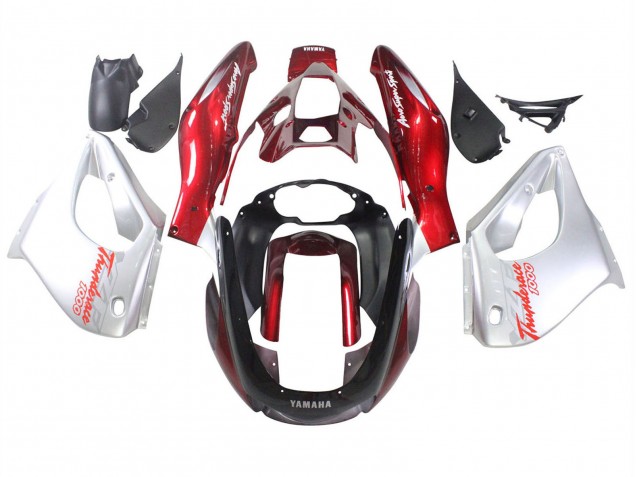 1997-2007 Yamaha YZF 1000R Thunderace Motorcycle Fairings - Red Silver Thunderace Canada