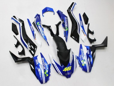 Wholesale 2017-2021 Yamaha XMAX300 Motorcycle Fairings - Blue Black MoviStar ENEOS Yamalube 46 Canada