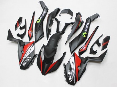 Wholesale 2017-2021 Yamaha XMAX300 Motorcycle Fairings - Matte Black Red MoviStar ENEOS 46 Canada
