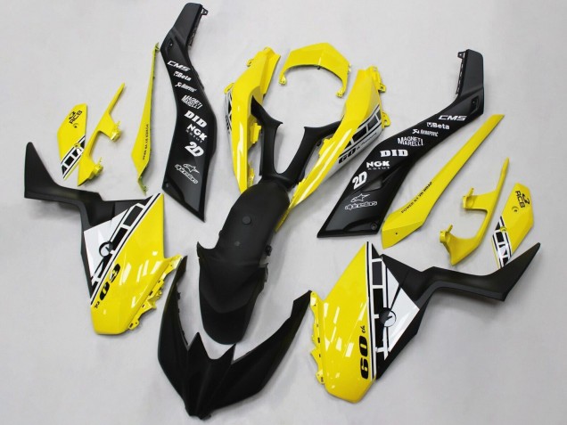 2017-2021 Yamaha XMAX300 Motorcycle Fairings - Yellow White Black Canada