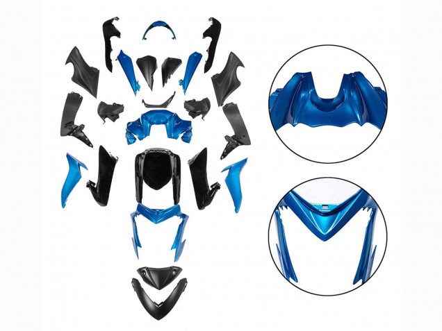 2015-2020 Suzuki GSX-S 1000 Motorcycle Fairings - Blue Black Canada