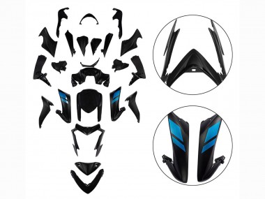 Wholesale 2015-2020 Suzuki GSX-S 1000 Motorcycle Fairings - Black with Blue Canada