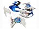 2003-2013 Suzuki SV650 Motorcycle Fairings - White Blue Lucky Strike Motul Canada