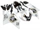 2003-2006 Aprilia RSV1000 Motorcycle Fairings - White Black Lucky Strike Motul Michelin Canada