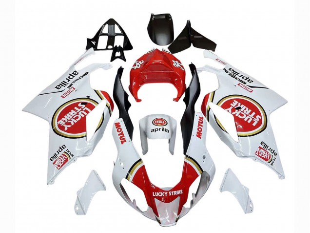 2003-2006 Aprilia RSV1000 Motorcycle Fairings - White Red Lucky Strike Motul 34 Canada
