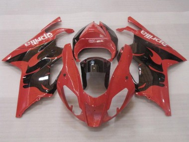 Wholesale 2003-2006 Aprilia RSV1000 Motorcycle Fairings - Red Glossy Black Canada
