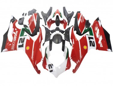 Wholesale 2020-2024 Ducati Panigale V2 Motorcycle Fairings - White Red Green Matte Black Corse 21 Canada